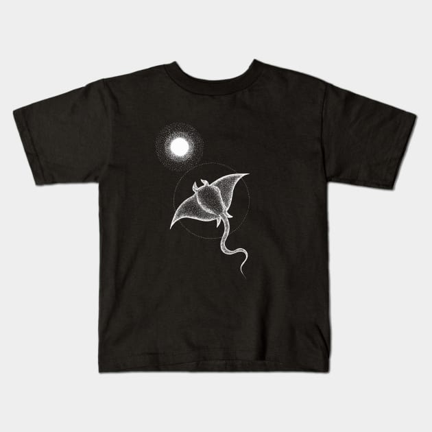 Stingray Halo Kids T-Shirt by NorthAnima